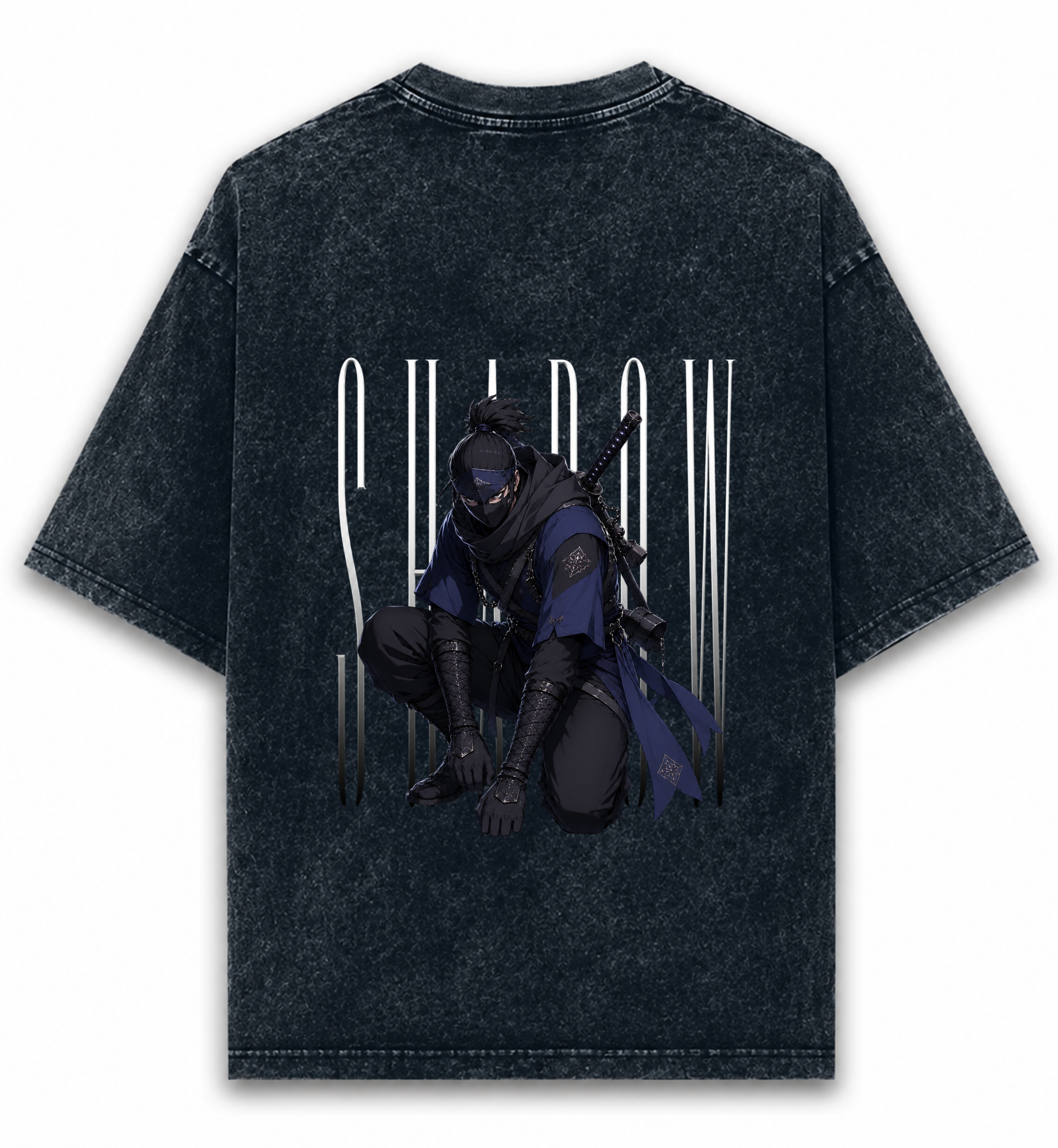 Unisex Acid Washed Oversized Tee- shadow